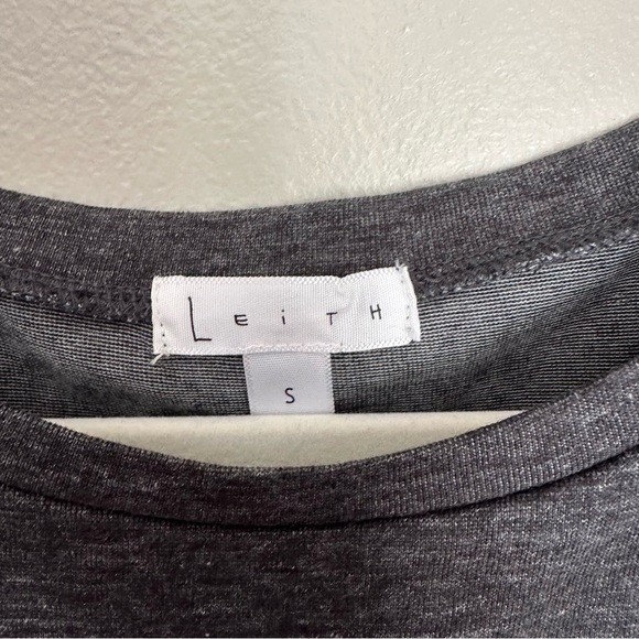 Nordstrom Leith Ruched Bodycon Tank Dress in Charcoal Gray (NWT) - Size S - Picture 4 of 6